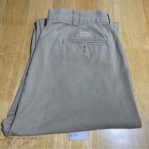 Vintage Polo Ralph Lauren‎ U.S.A Pant Mens 36X32 Khaki Pleated Cuffed Preppy